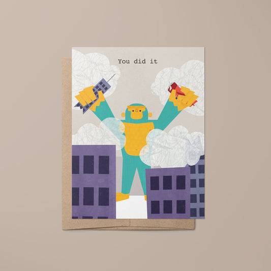 "You did it." Greeting Card