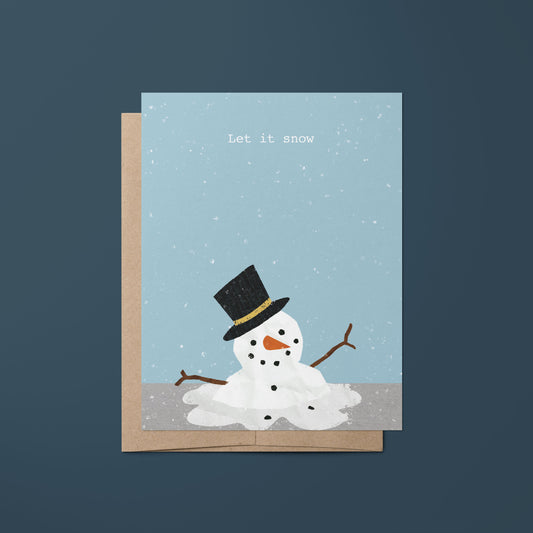 "Let it snow." Greeting Card
