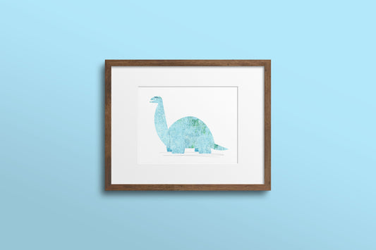 Brontosaurus Dinosaur Print